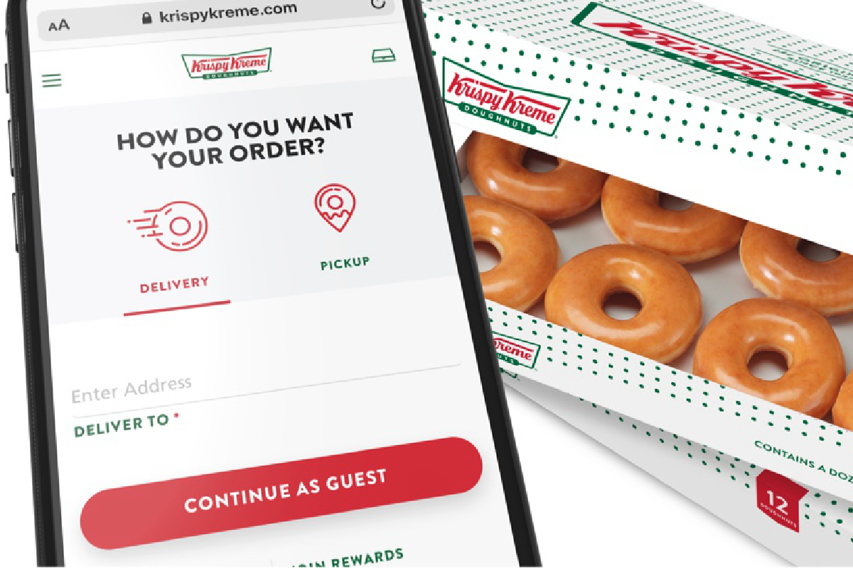 Krispy Kreme order from phone