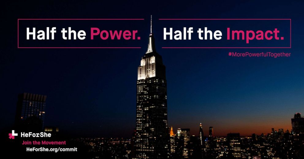 image of a skyscraper with text stating Half the power, half the impact