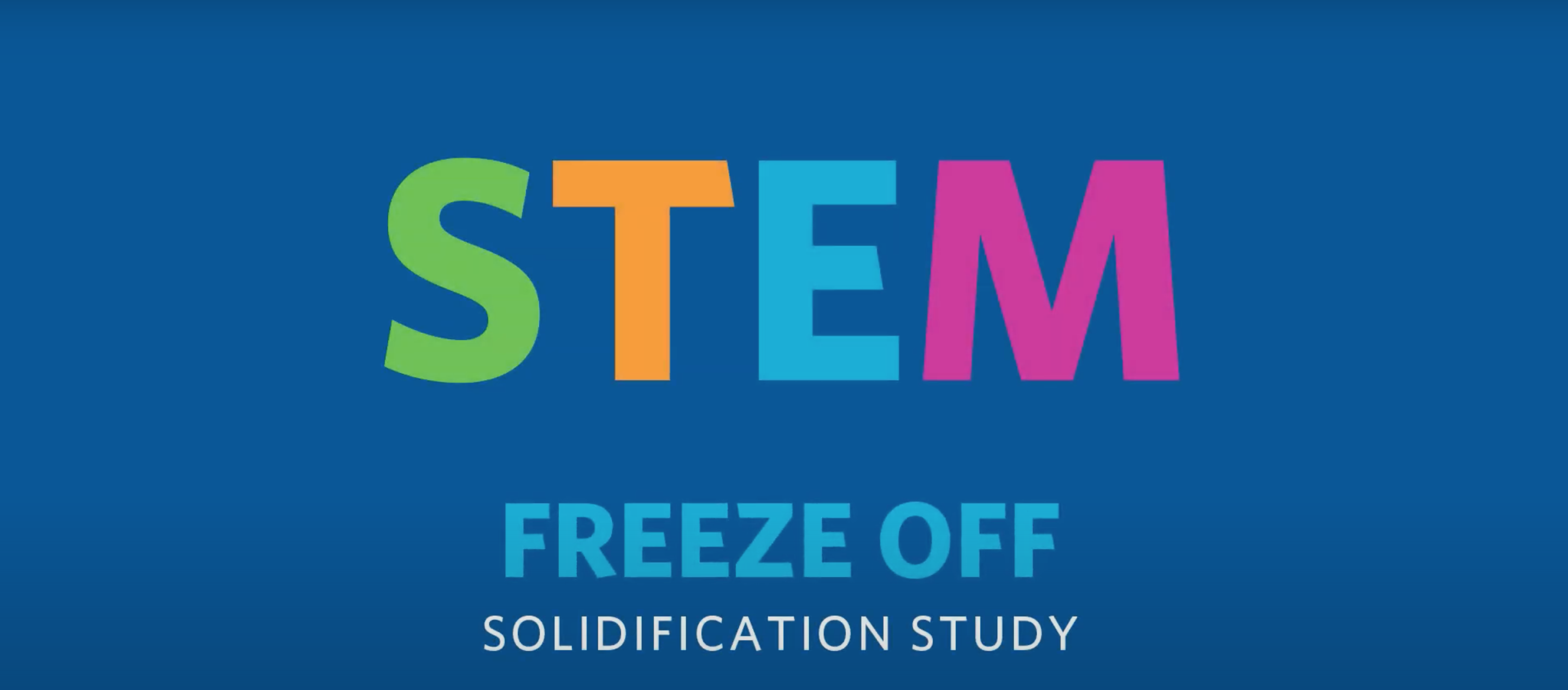 Text STEM Freeze off solidification study