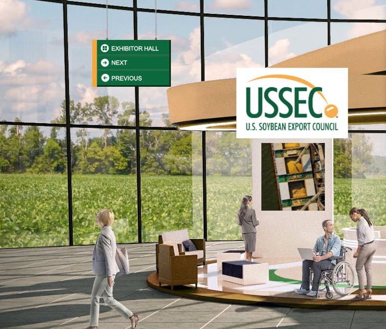USSEC soybean export council digital rendering of an office