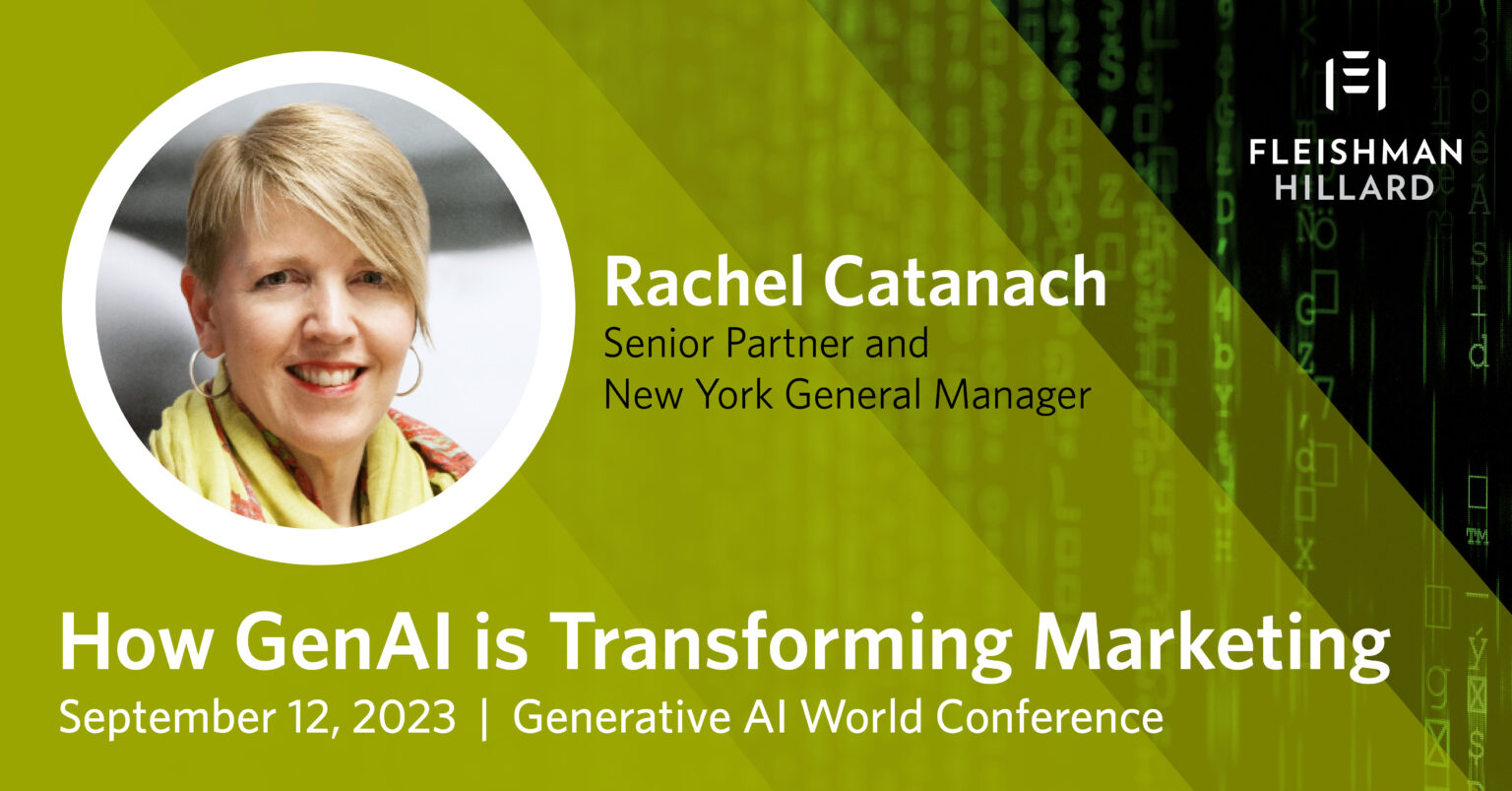 FleishmanHillard’s Rachel Catanach to Speak on How GenAI is